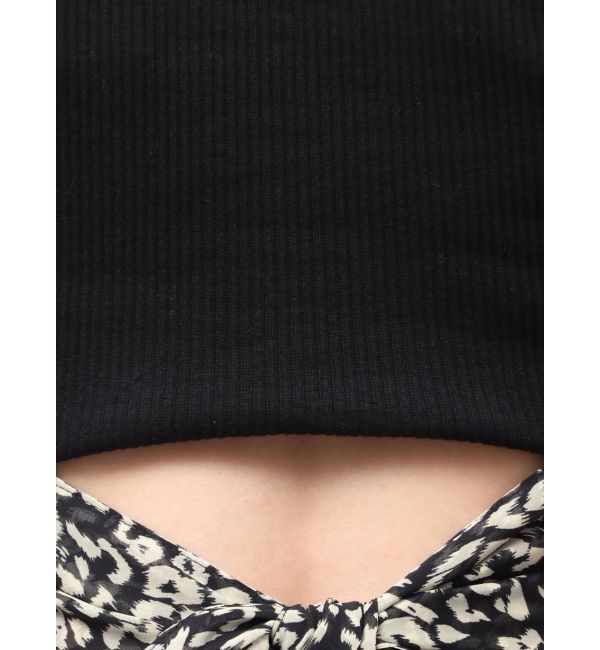 GYDA「レオパードバックリボントップス」|Tシャツ・カットソー|