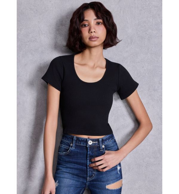 GYDA「レオパードバックリボントップス」|Tシャツ・カットソー|