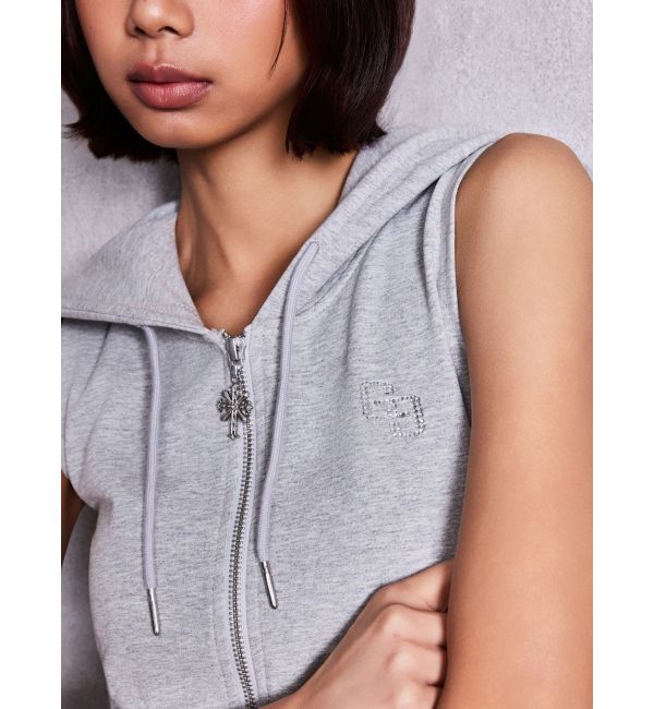 GYDA「BACK GYDA ZIPパーカーLONGワンピース」|ワンピース|