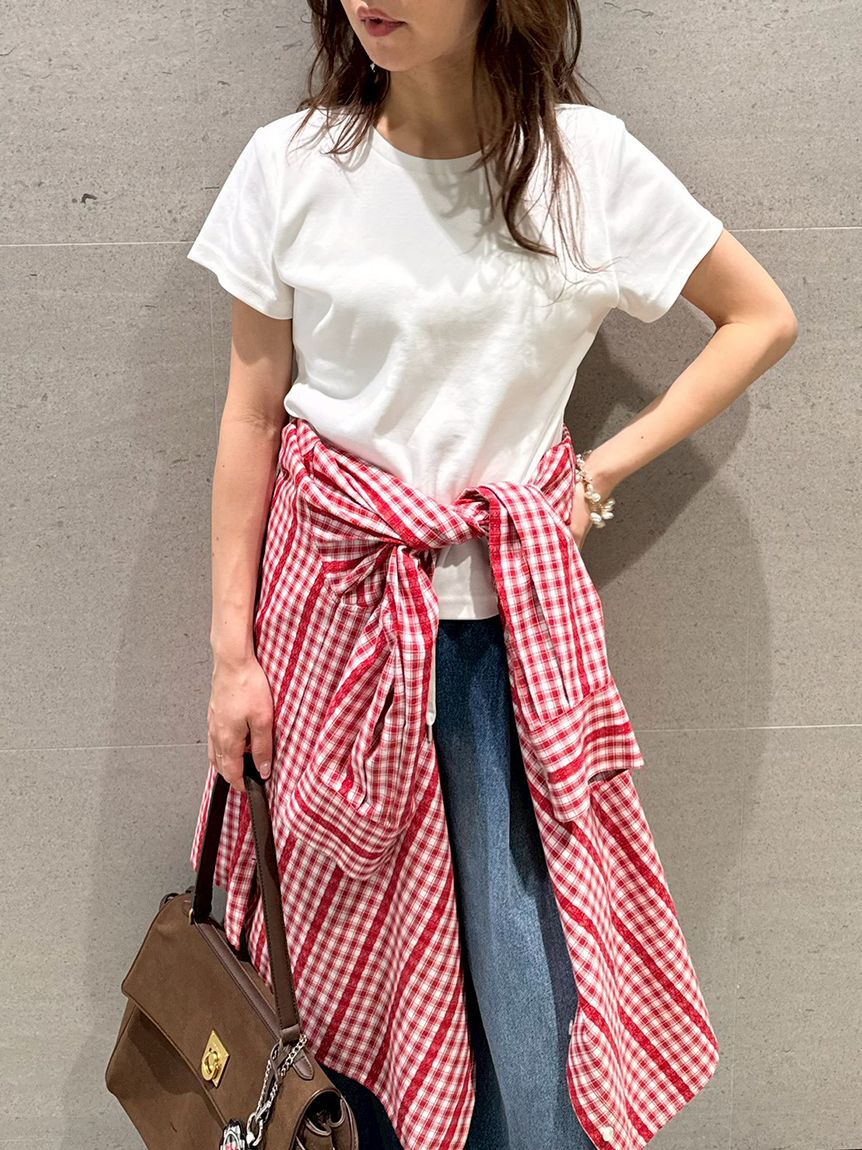 LILY BROWN Lingerie「骨格タイプ別カップインTシャツ【ウェーブ】（接触冷感）」|Tシャツ・カットソー|