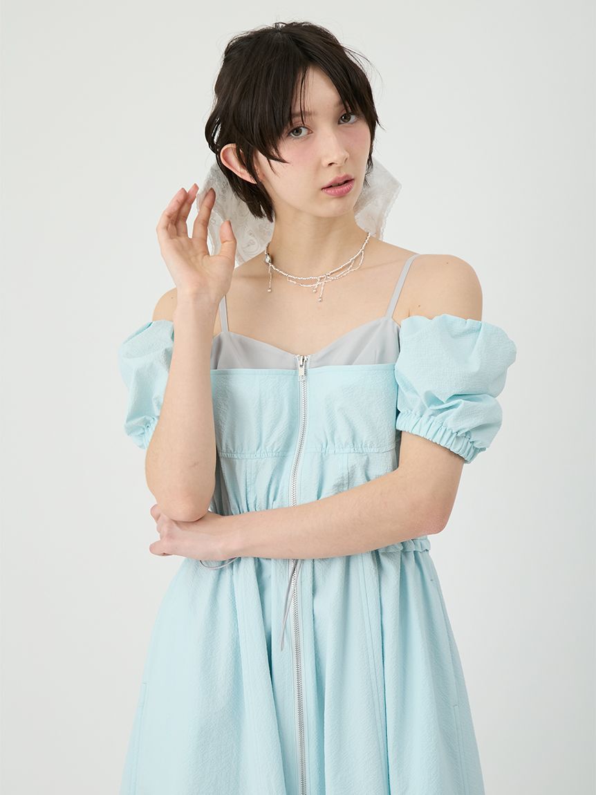 LILY BROWN「【UVカット】オフショルワンピース」|ワンピース|