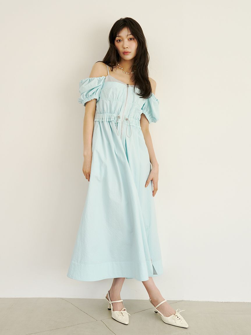 LILY BROWN「【UVカット】オフショルワンピース」|ワンピース|