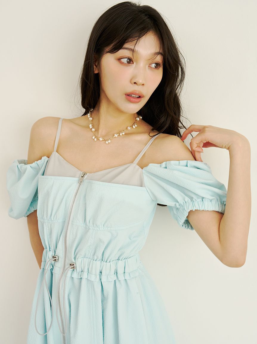 LILY BROWN「【UVカット】オフショルワンピース」|ワンピース|LBLU