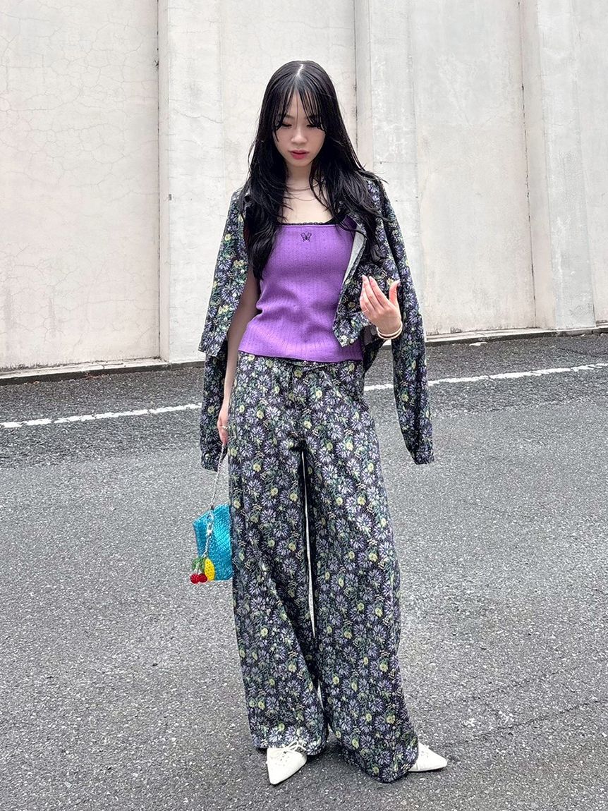 LILY BROWN「【LILY BROWN&times;ANNA SUI】スタッズデニムシャツブルゾン」|ブルゾン・スタジャン|