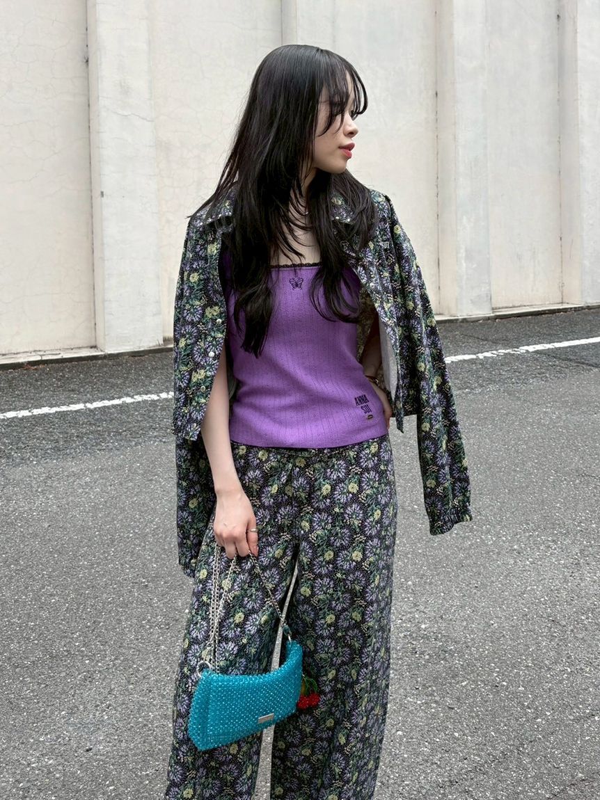 LILY BROWN「【LILY BROWN&times;ANNA SUI】スタッズデニムシャツブルゾン」|ブルゾン・スタジャン|