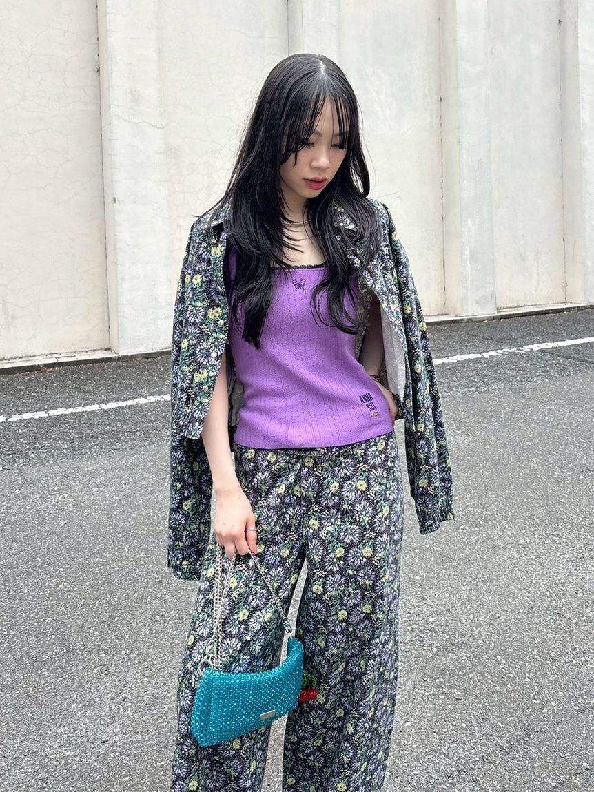 LILY BROWN「【LILY BROWN&times;ANNA SUI】スタッズデニムシャツブルゾン」|ブルゾン・スタジャン|