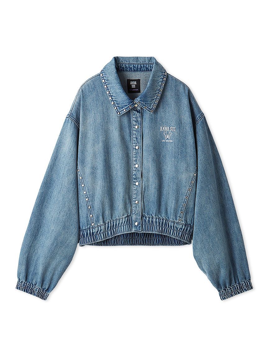 LILY BROWN「【LILY BROWN&times;ANNA SUI】スタッズデニムシャツブルゾン」|ブルゾン・スタジャン|
