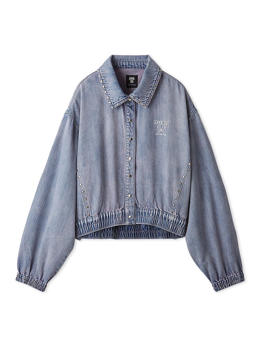 LILY BROWN「【LILY BROWN&times;ANNA SUI】スタッズデニムシャツブルゾン」|ブルゾン・スタジャン|