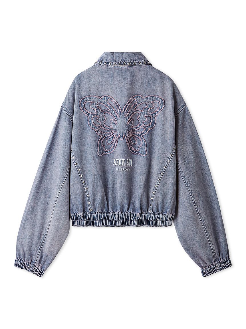 LILY BROWN「【LILY BROWN&times;ANNA SUI】スタッズデニムシャツブルゾン」|ブルゾン・スタジャン|