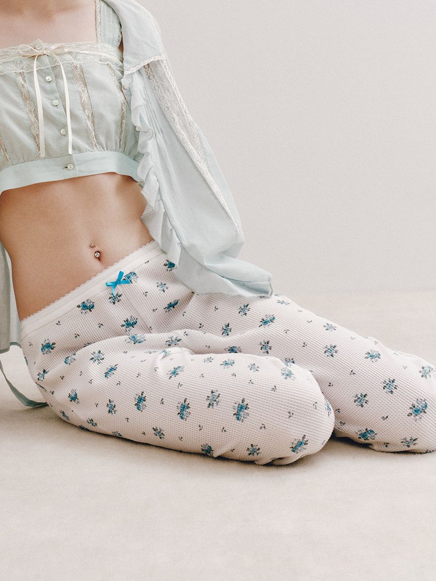 LILY BROWN「【Anniversary Edition】ヴィンテージワッフルパンツ」|チノ|BLU