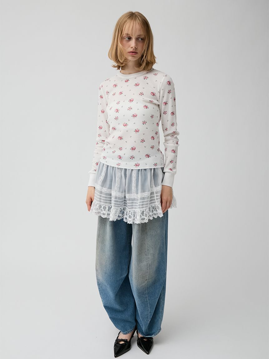 LILY BROWN「【Anniversary Edition】ヴィンテージワッフルトップス」|Tシャツ・カットソー|