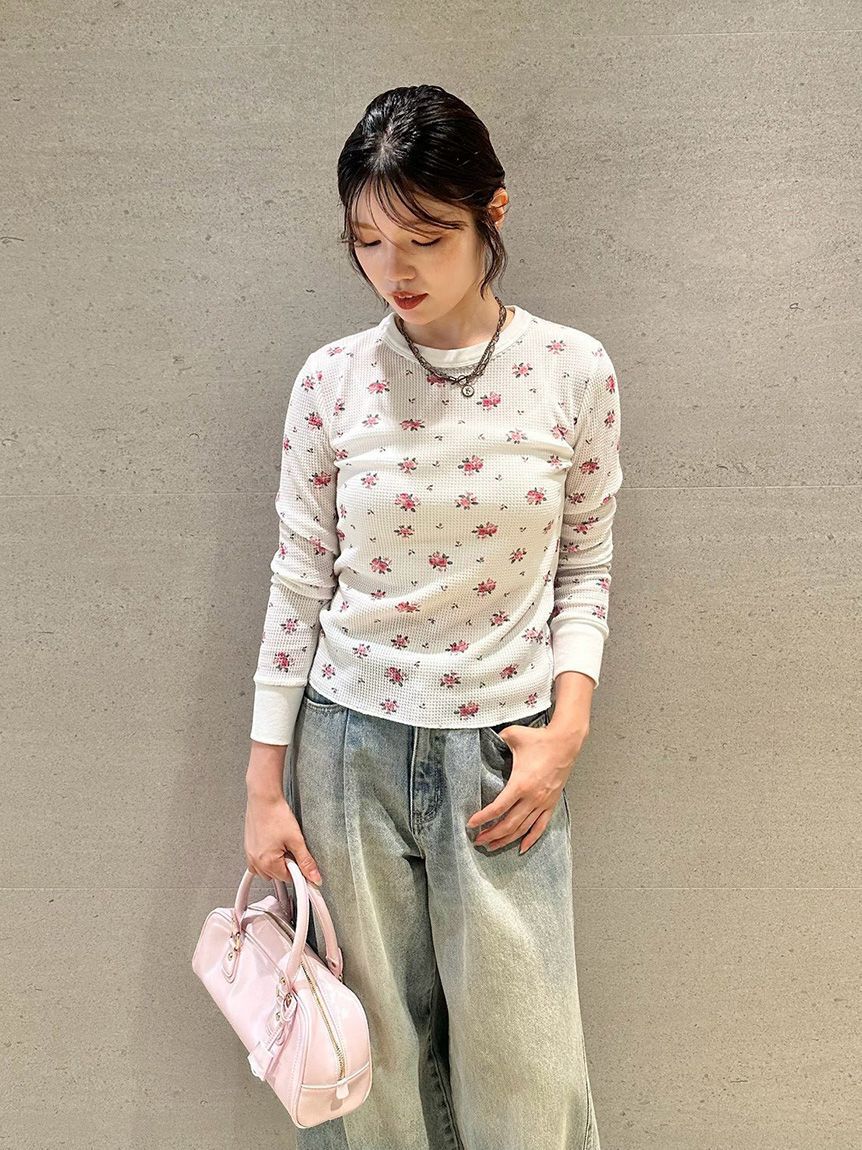 LILY BROWN「【Anniversary Edition】ヴィンテージワッフルトップス」|Tシャツ・カットソー|