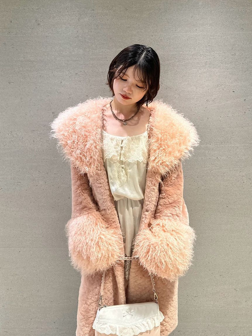 LILY BROWN「【Anniversary Edition】ロングファーコート」|ステンカラーコート|