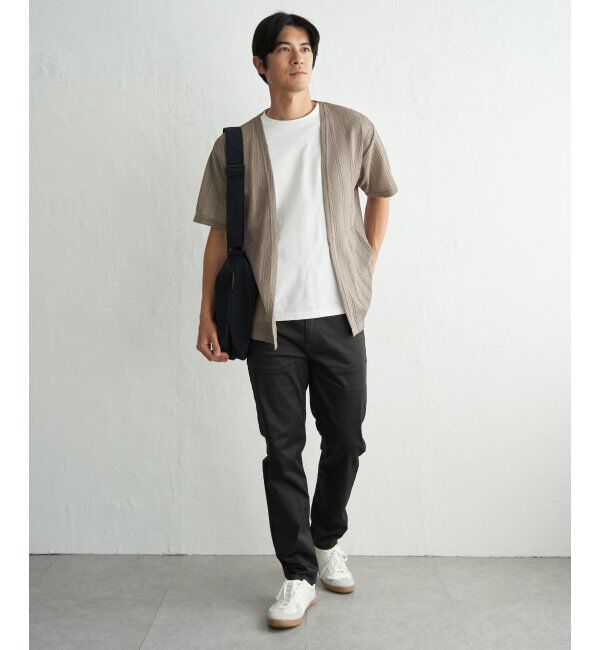 ikka「【接触冷感／吸水速乾】ラッセルカーディガン冷感インナーセット【2点セット】」|Tシャツ・カットソー|