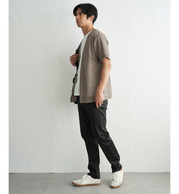 ikka「【接触冷感／吸水速乾】ラッセルカーディガン冷感インナーセット【2点セット】」|Tシャツ・カットソー|