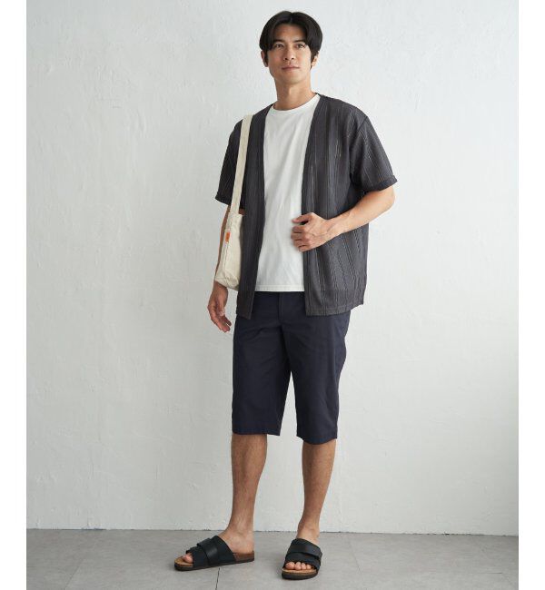 ikka「【接触冷感／吸水速乾】ラッセルカーディガン冷感インナーセット【2点セット】」|Tシャツ・カットソー|