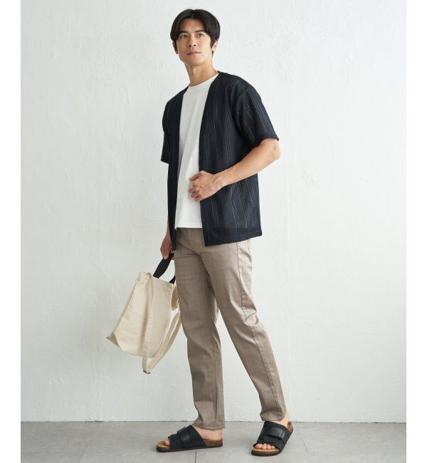 ikka「【接触冷感／吸水速乾】ラッセルカーディガン冷感インナーセット【2点セット】」|Tシャツ・カットソー|
