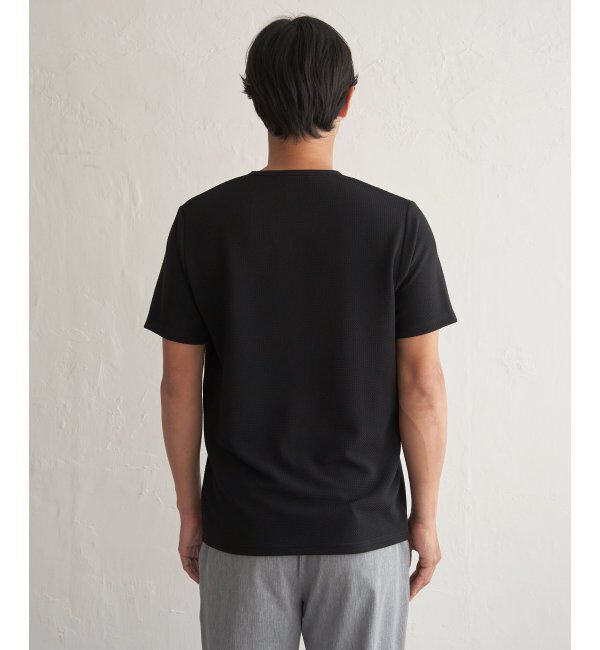 ikka「【接触冷感】フェイクヘンリーネックTシャツ」|Tシャツ・カットソー|