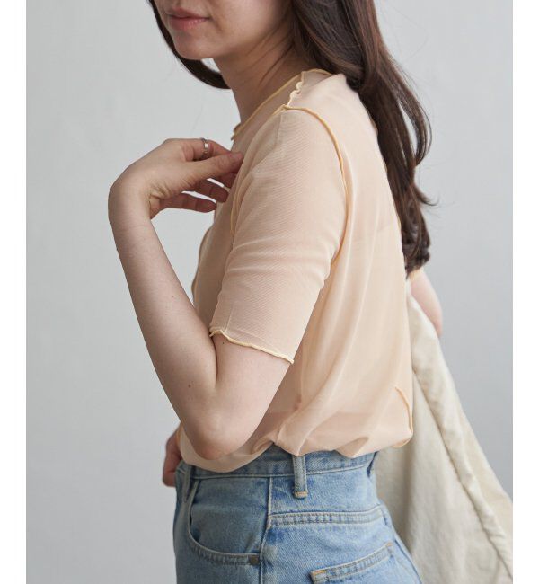 VENCE share style「シアーメロウ配色トップス」|その他|
