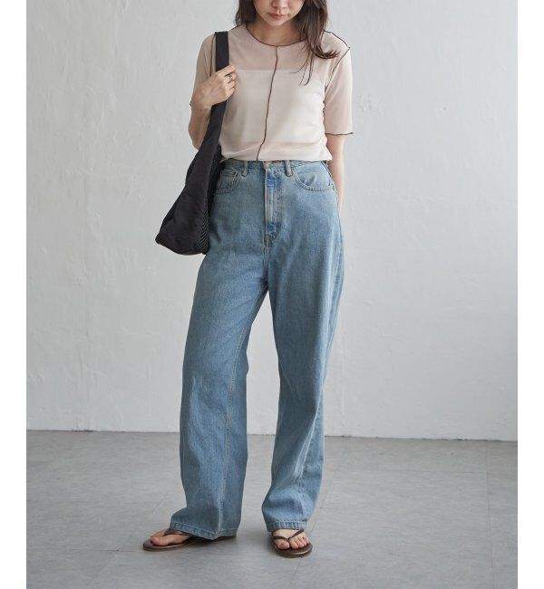 VENCE share style「シアーメロウ配色トップス」|その他|