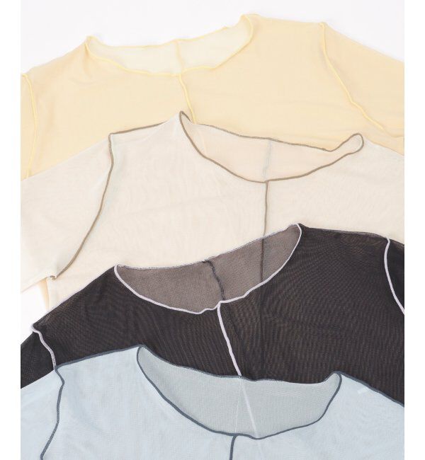 VENCE share style「シアーメロウ配色トップス」|その他|