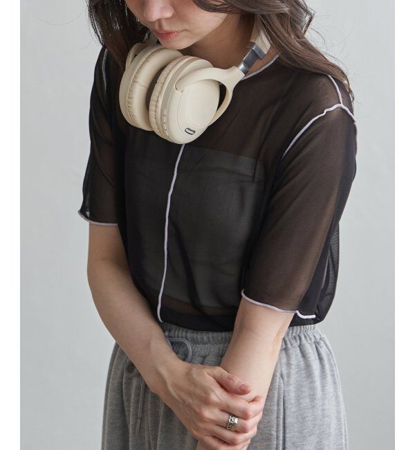 VENCE share style「シアーメロウ配色トップス」|その他|