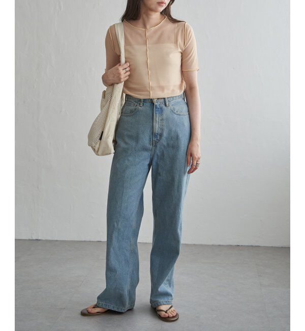 VENCE share style「シアーメロウ配色トップス」|その他|