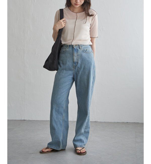 VENCE share style「シアーメロウ配色トップス」|その他|