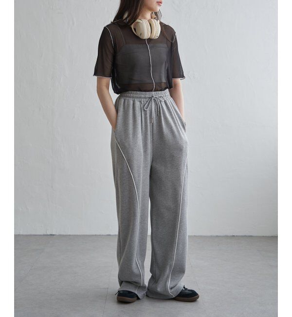 VENCE share style「シアーメロウ配色トップス」|その他|