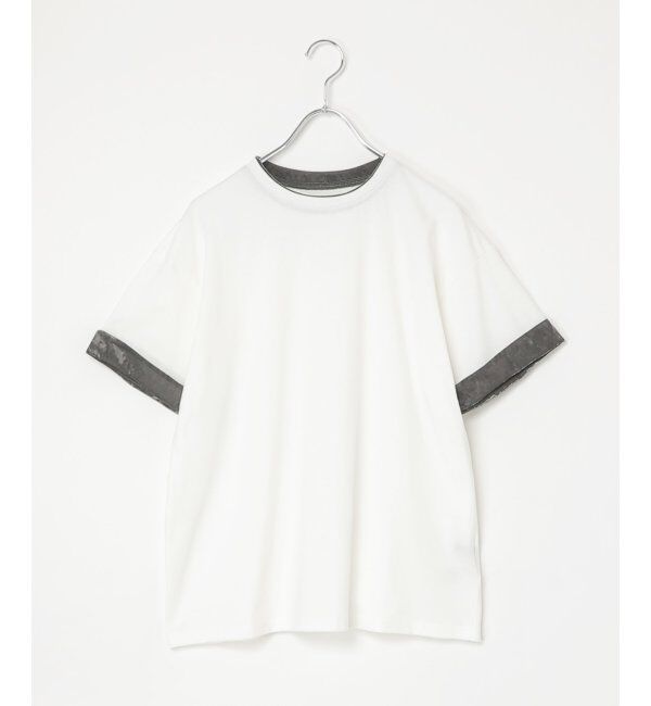 VENCE share style「天竺ベロア袖配色プルオーバー」|その他|