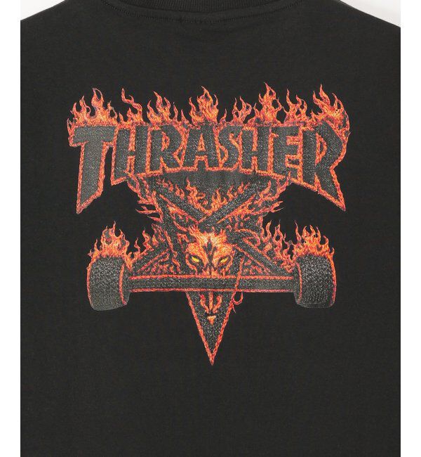 VENCE share style「THRASHER ／スラッシャー  3DファブリックロゴTシャツ」|Tシャツ・カットソー|