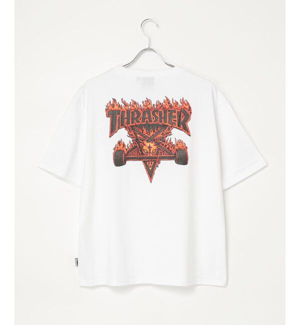 VENCE share style「THRASHER ／スラッシャー  3DファブリックロゴTシャツ」|Tシャツ・カットソー|