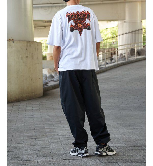 VENCE share style「THRASHER ／スラッシャー  3DファブリックロゴTシャツ」|Tシャツ・カットソー|