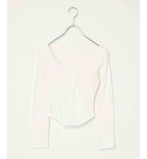 VENCE share style「ヘンリーネックカップインTシャツ」|その他|ホワイト