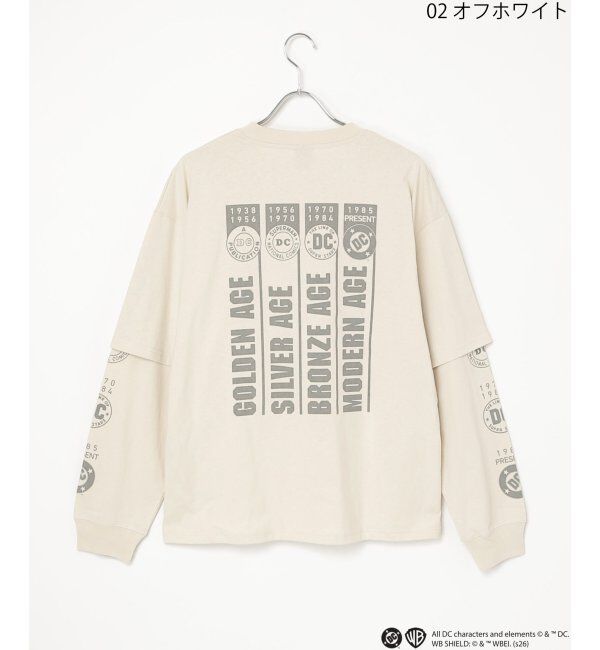 VENCE share style「DCキャラクターズデザイン 袖レイヤードロンT」|Tシャツ・カットソー|