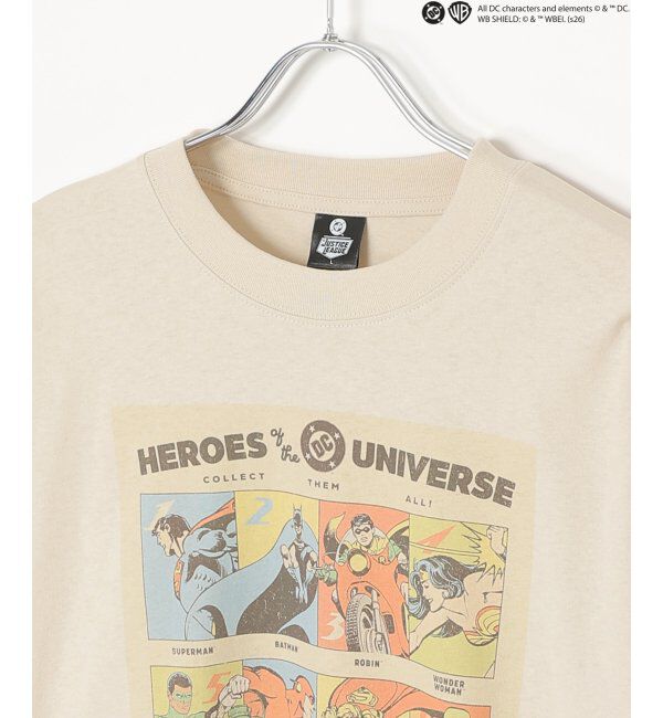 VENCE share style「DCキャラクターズデザイン 袖レイヤードロンT」|Tシャツ・カットソー|