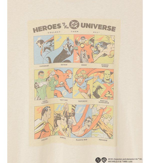 VENCE share style「DCキャラクターズデザイン 袖レイヤードロンT」|Tシャツ・カットソー|