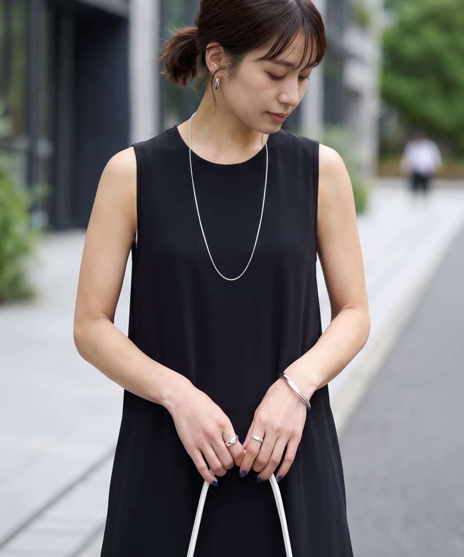 STYLE DELI「接触冷感スムースカットノースリワンピース」|ワンピース|