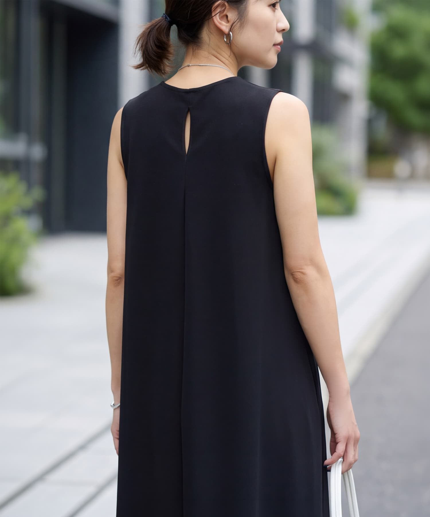 STYLE DELI「接触冷感スムースカットノースリワンピース」|ワンピース|