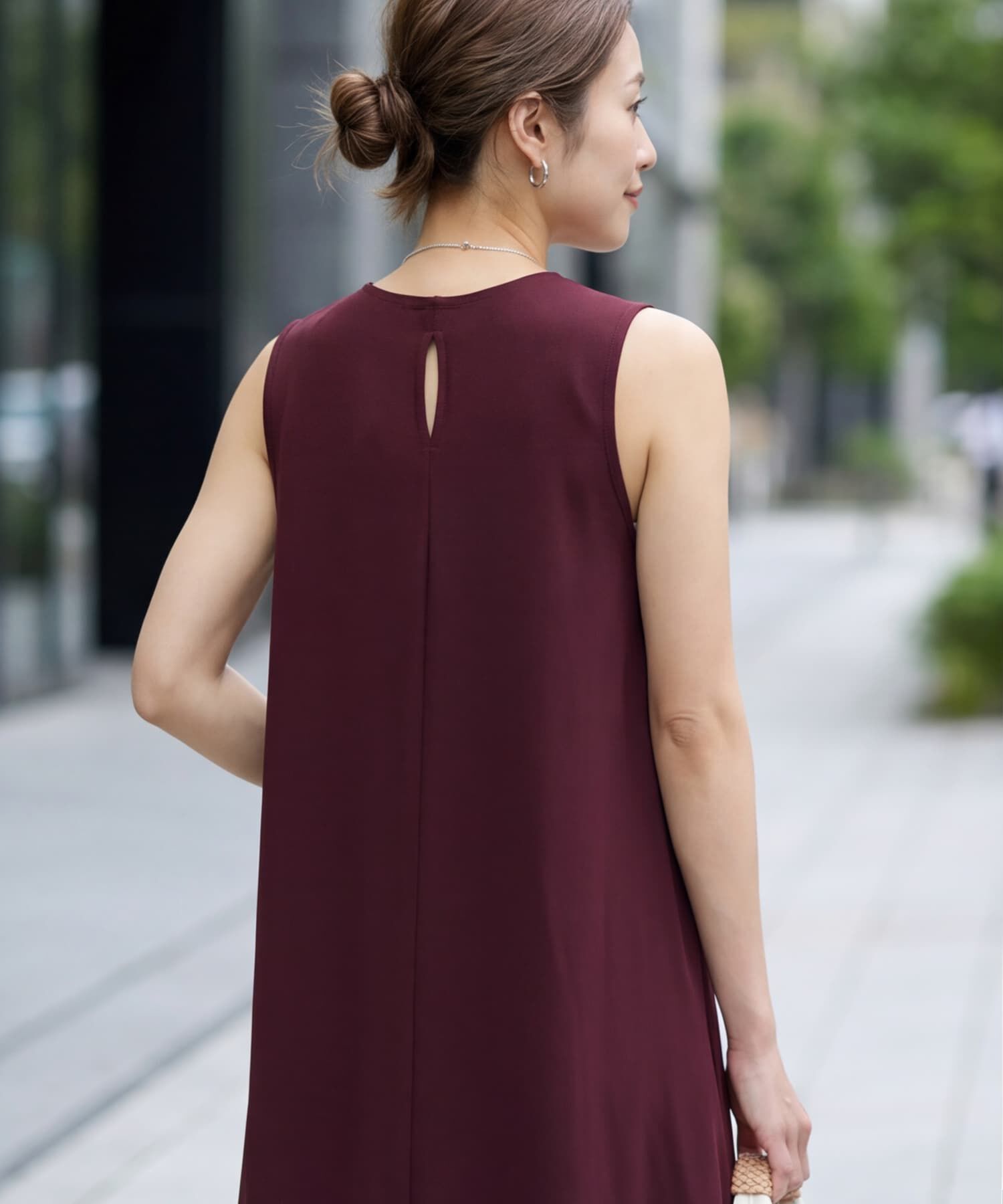 STYLE DELI「接触冷感スムースカットノースリワンピース」|ワンピース|