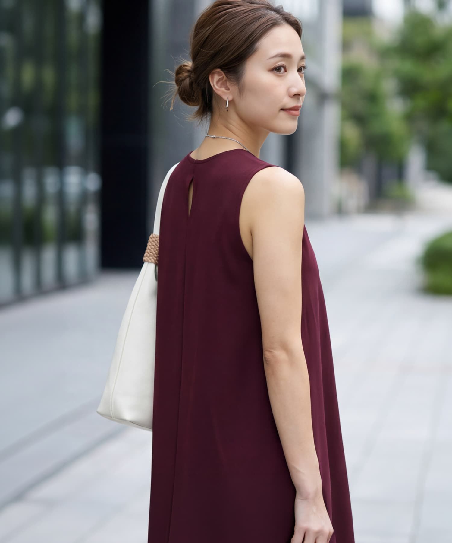 STYLE DELI「接触冷感スムースカットノースリワンピース」|ワンピース|