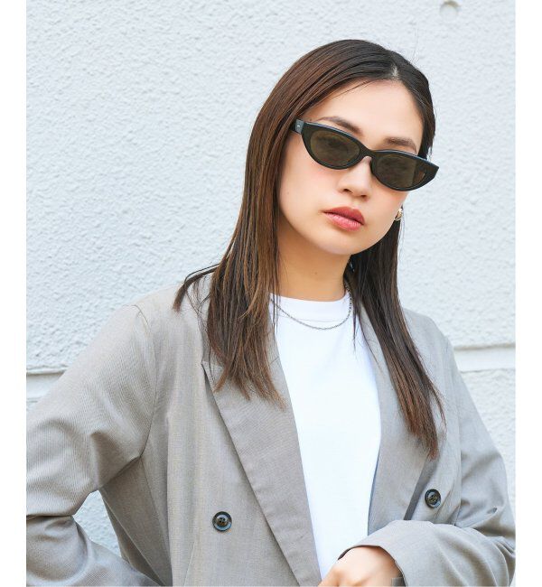  「Zoff｜JOURNAL STANDARD relume オーバル型 横長 サングラス 紫外線対策 UVカット ジャーナルスタンダード」|サングラス|