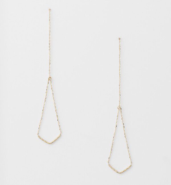 agete「K10ピアス」|ピアス|