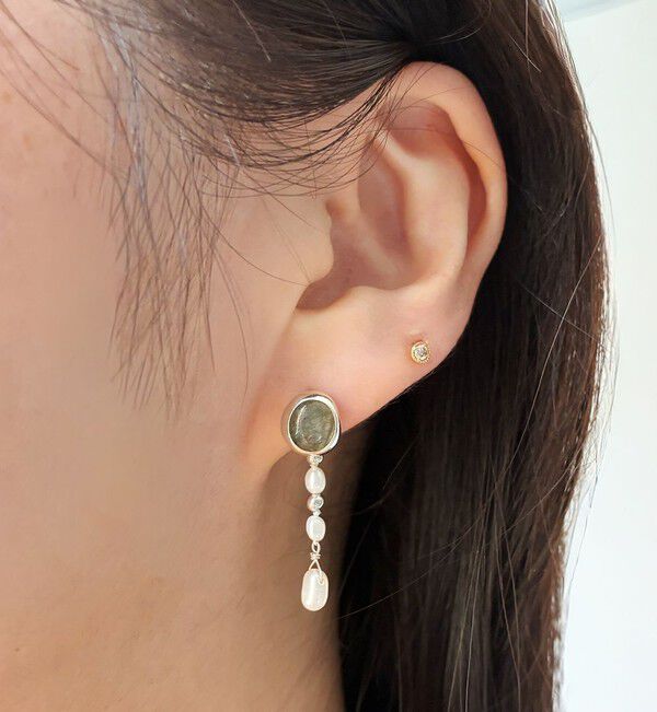 agete「K18ダイヤモンドピアス（0.04ct）」|ピアス|