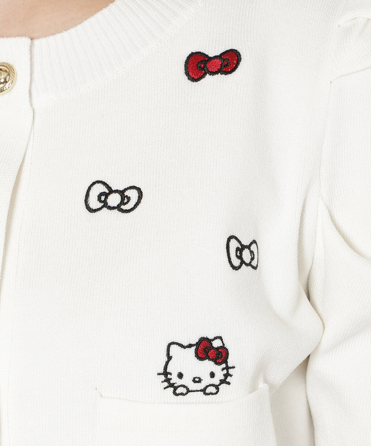 WILLSELECTION「WILLSELECTION&times;HELLO KITTY 刺繍ニットカーディガン」|カーディガン|