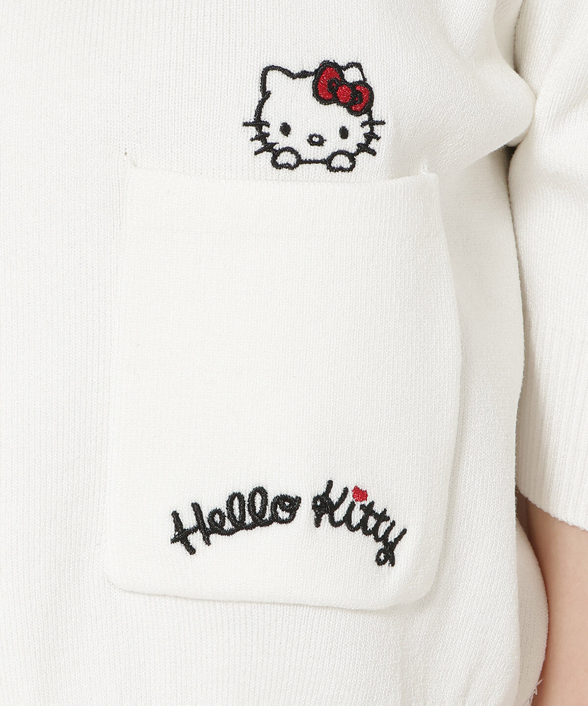 WILLSELECTION「WILLSELECTION&times;HELLO KITTY 刺繍ニットカーディガン」|カーディガン|