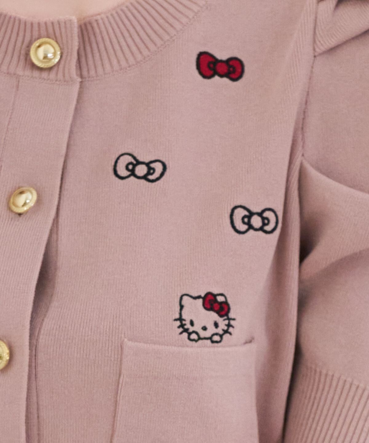 WILLSELECTION「WILLSELECTION&times;HELLO KITTY 刺繍ニットカーディガン」|カーディガン|