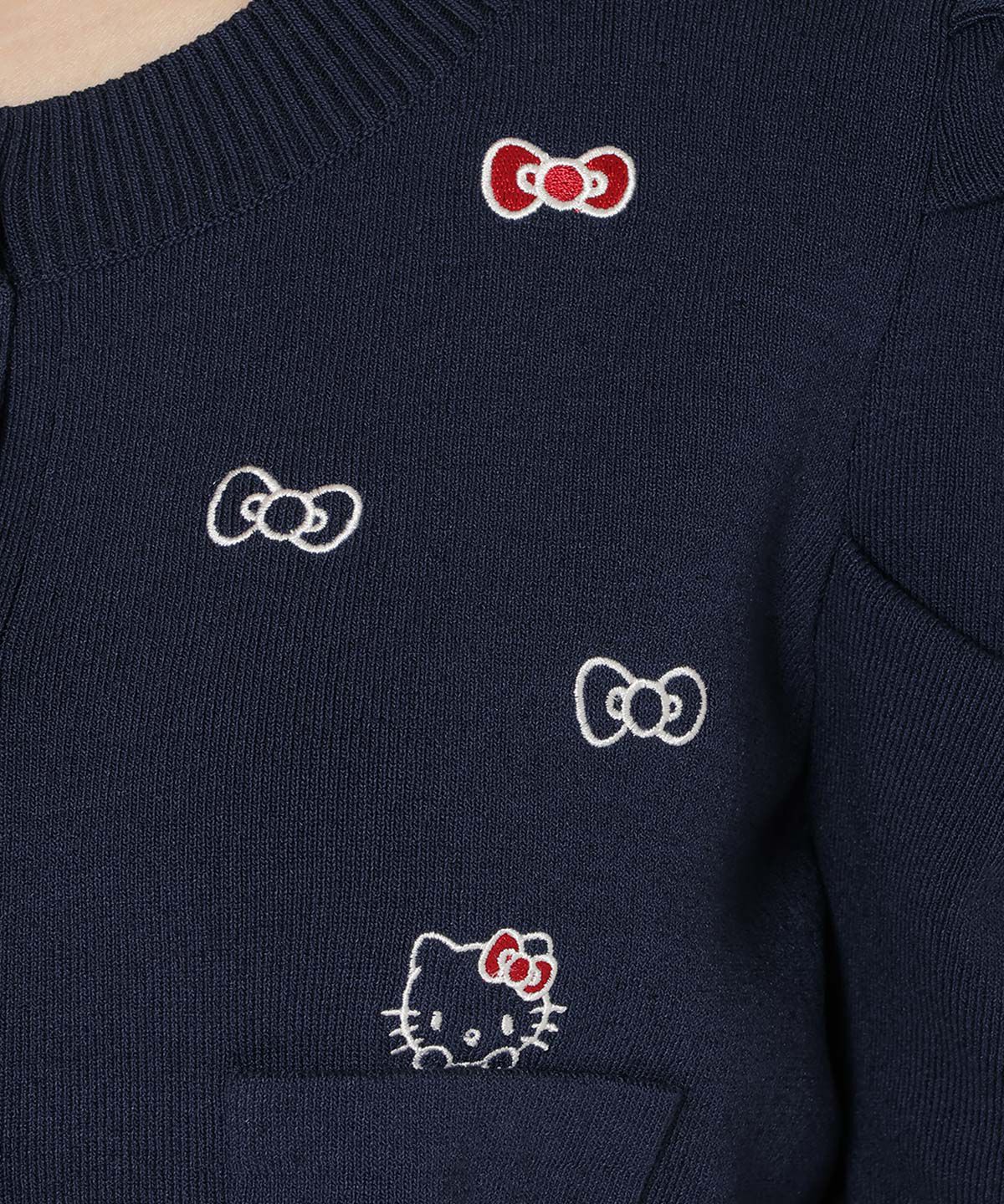 WILLSELECTION「WILLSELECTION&times;HELLO KITTY 刺繍ニットカーディガン」|カーディガン|