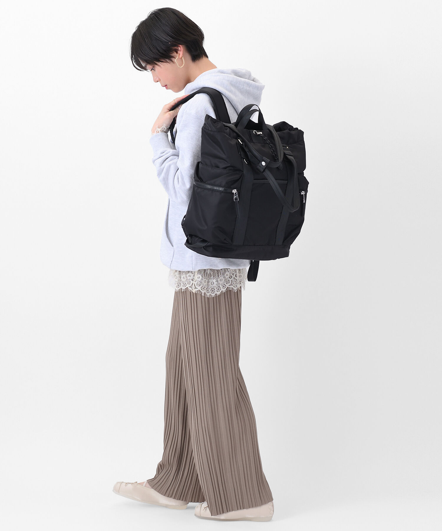 W&.Day/Night「W&.Day/Night アワイ 2WAYトート リュック B4サイズ 14.0インチPC収納 20502」|トートバッグ|