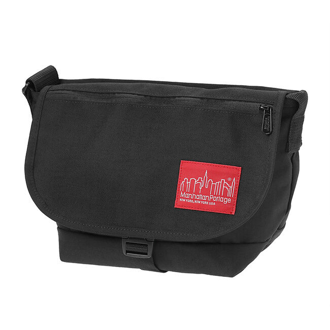Manhattan Portage「Nylon Messenger Bag JR Flap Zipper Pocket」|ショルダー・メッセンジャー|BLK